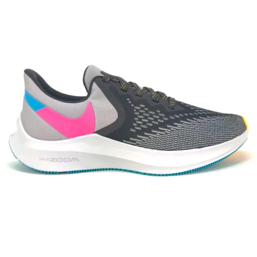 Nike Zoom Air flow breathe mesh sneaker gray pink